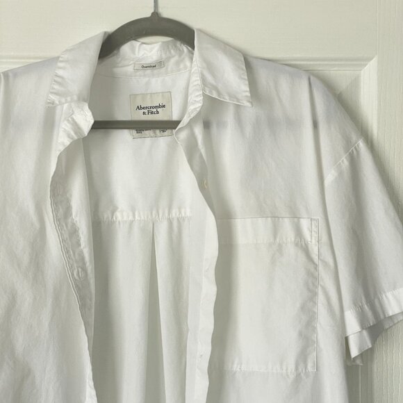 Abercrombie & Fitch White Button-Up Shirt - Picture 1 of 5